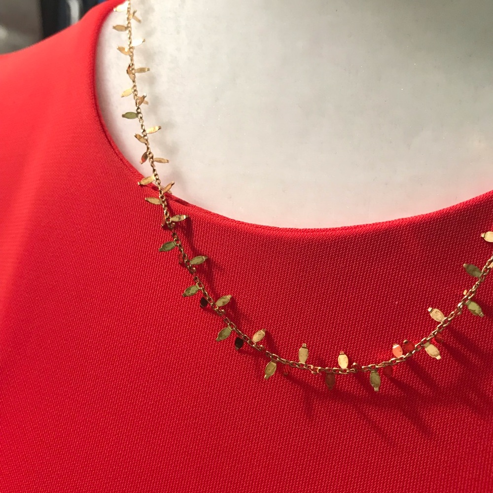 NWT gold over sterling silver delicate necklace